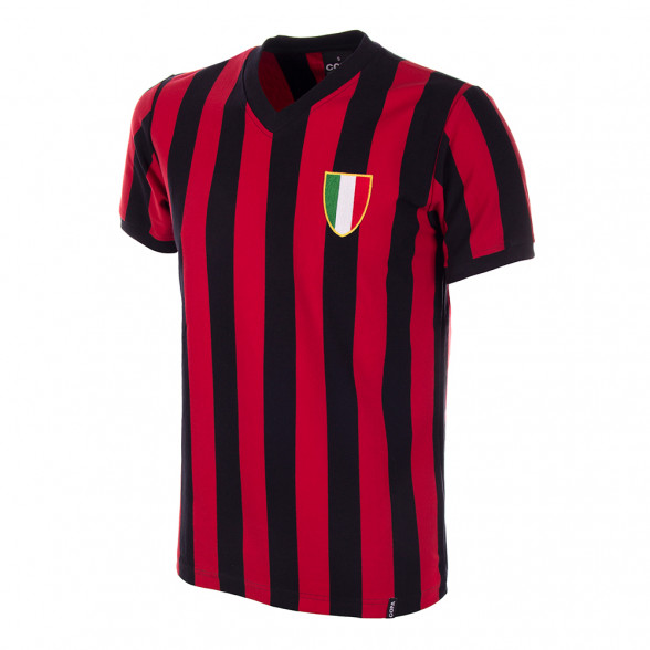 Camiseta retro Milan años 60. Moda fútbol. | Retrofootball®