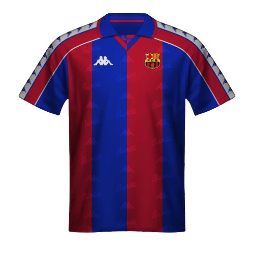 retroblog - Historia de la camiseta del Barcelona: uniformes por